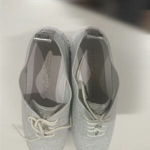 Cole Haan Silver Glitter Lace-Up ZERØGRAND Women’s Shoes